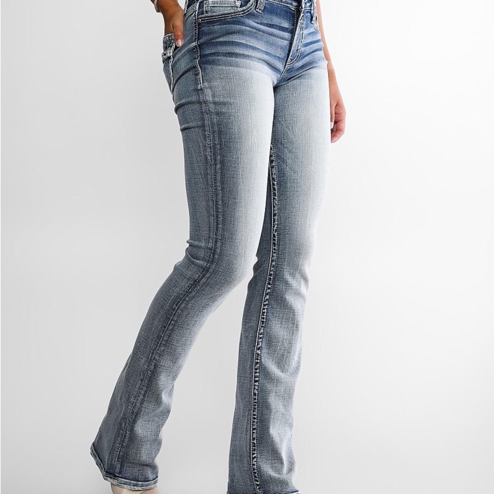 Buckle Women's Light Blue Boot Cut Jeans Size 31x31